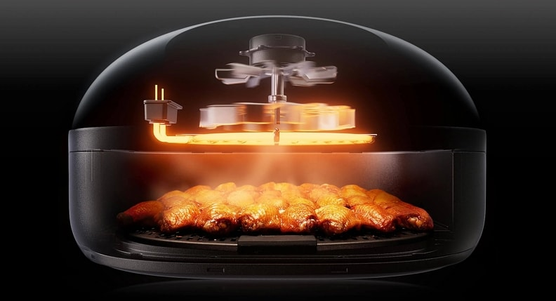 warming display infrared bulb for rapid heating